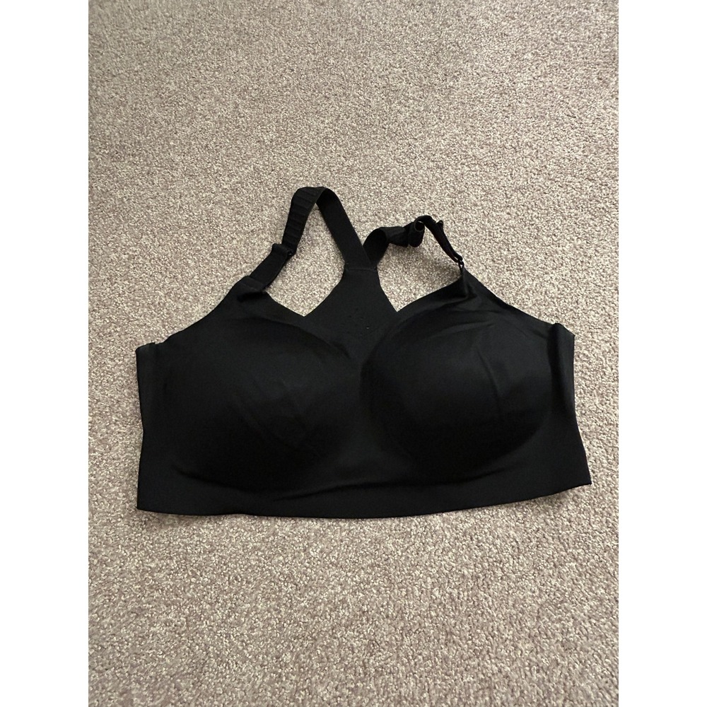 All In Motion Sports Bra Womens XL Black Excellent High Support Racerback
